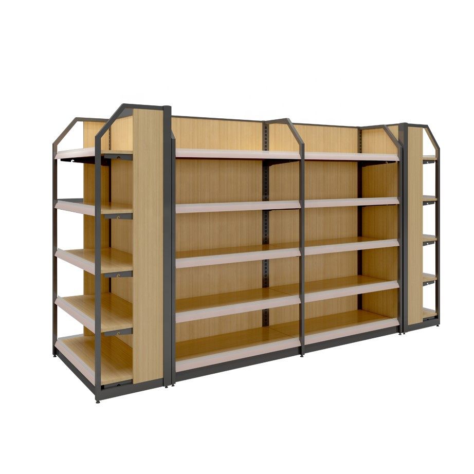 Miniso Shelf Manufacturer Wooden Display Racks Wood Shelf