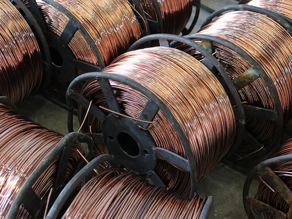 Oxygen-free copper material display