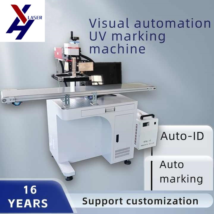 Online Fly Laser Marking Machine Laser Coding Machine Laser Printer with Conveyor Belt for Pipe