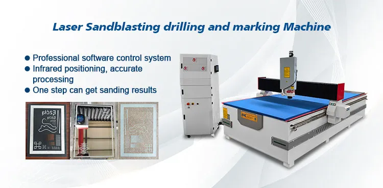 High Speed Large Area CNC Glass Fiber Laser Coat Removing Sandblasting Engraving Marking Machine for Mirror