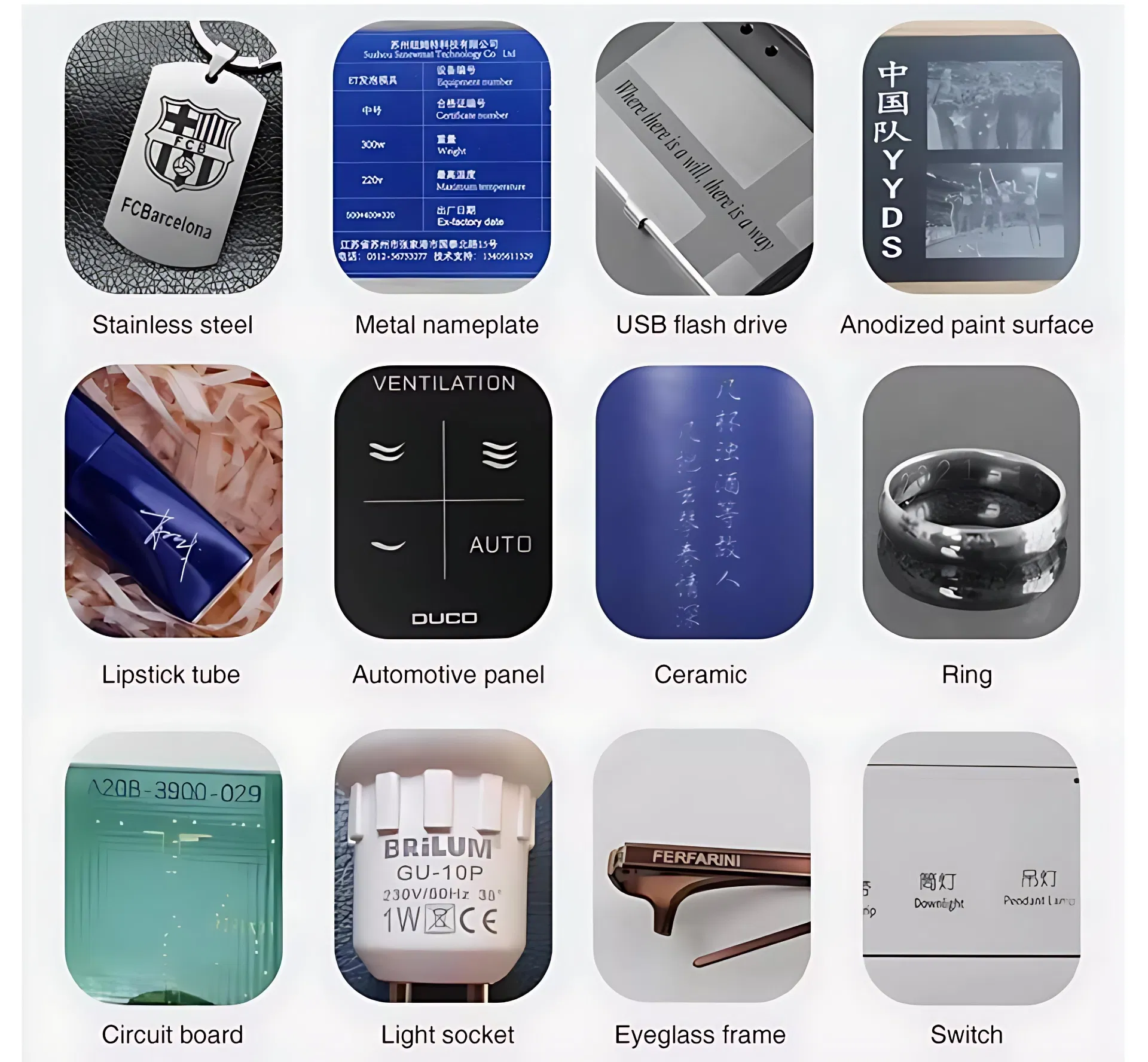 Laser marking sample 1