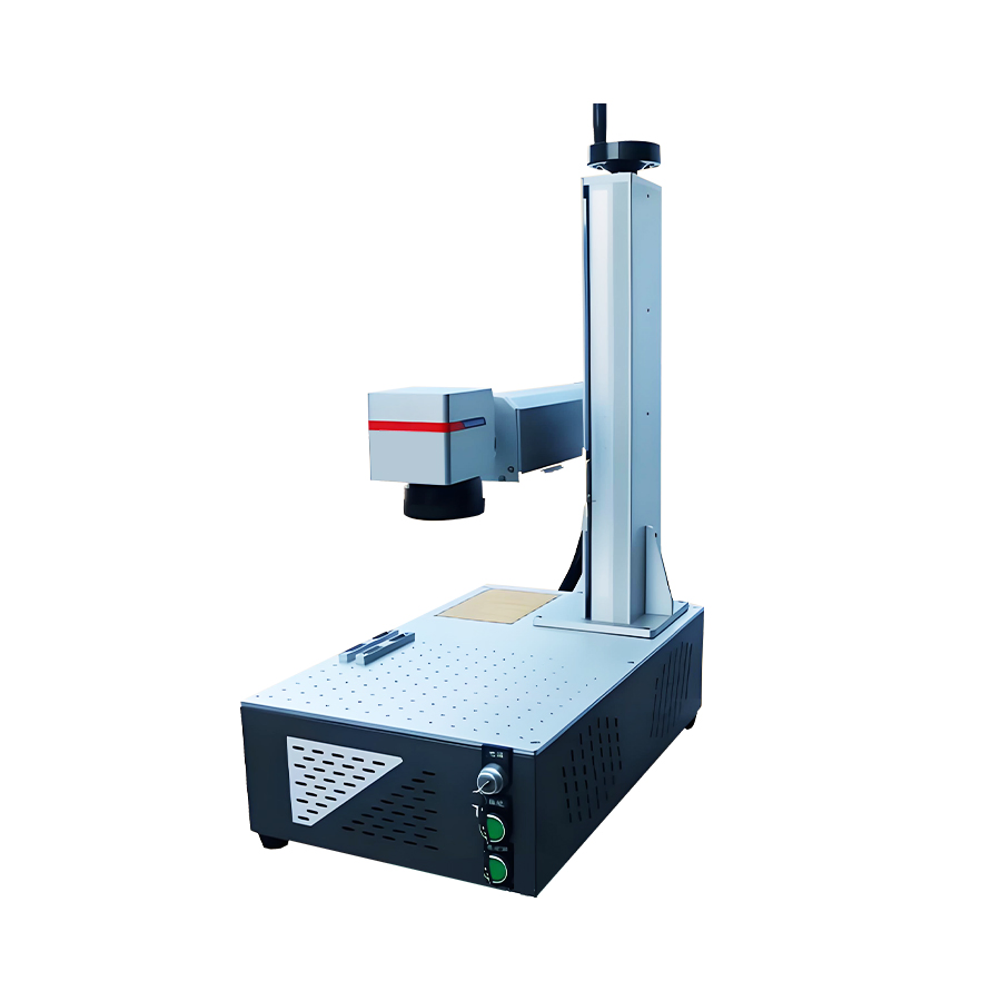50W Raycus Mopa Desktop Mini Fiber Laser Marking Machine 30W Laser Engraver 20W Nameplate Engraving Metal Carving