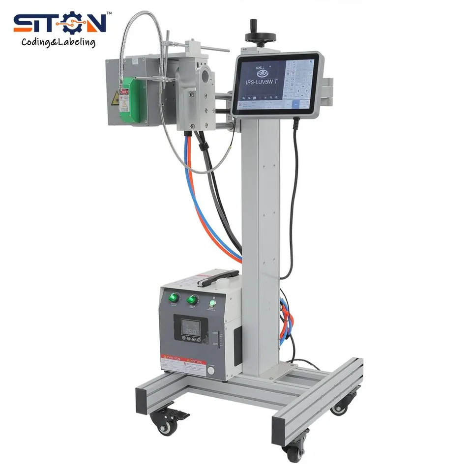 IPS-Luv10W T Advanced Smart Digital Touch Screen Online Batch Coding UV Laser Marking Machine