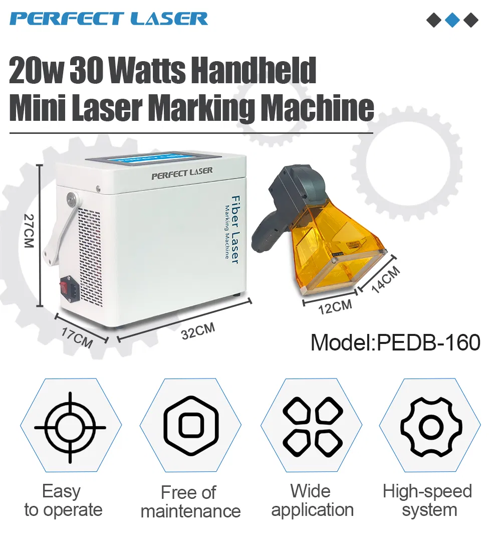 Handheld Portable Mini Small Fiber Laser Marking Engraving Machine