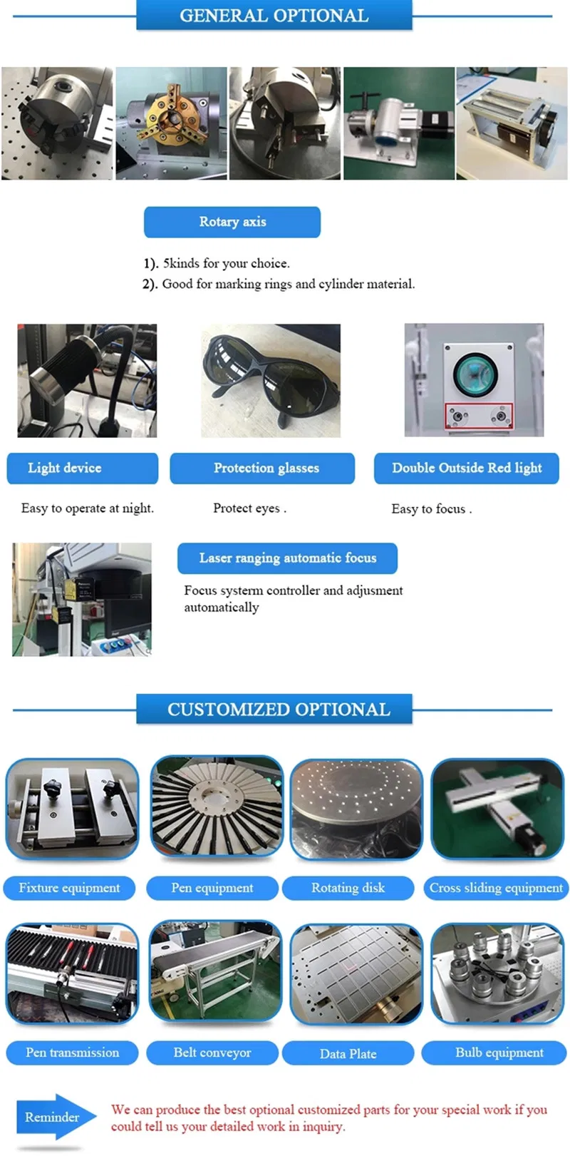 Fiber Laser Marking Machine for Metal Nometal Engraving