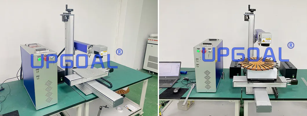 Seamless Splicing 100W Mopa Fiber Laser Marking Machine Overview