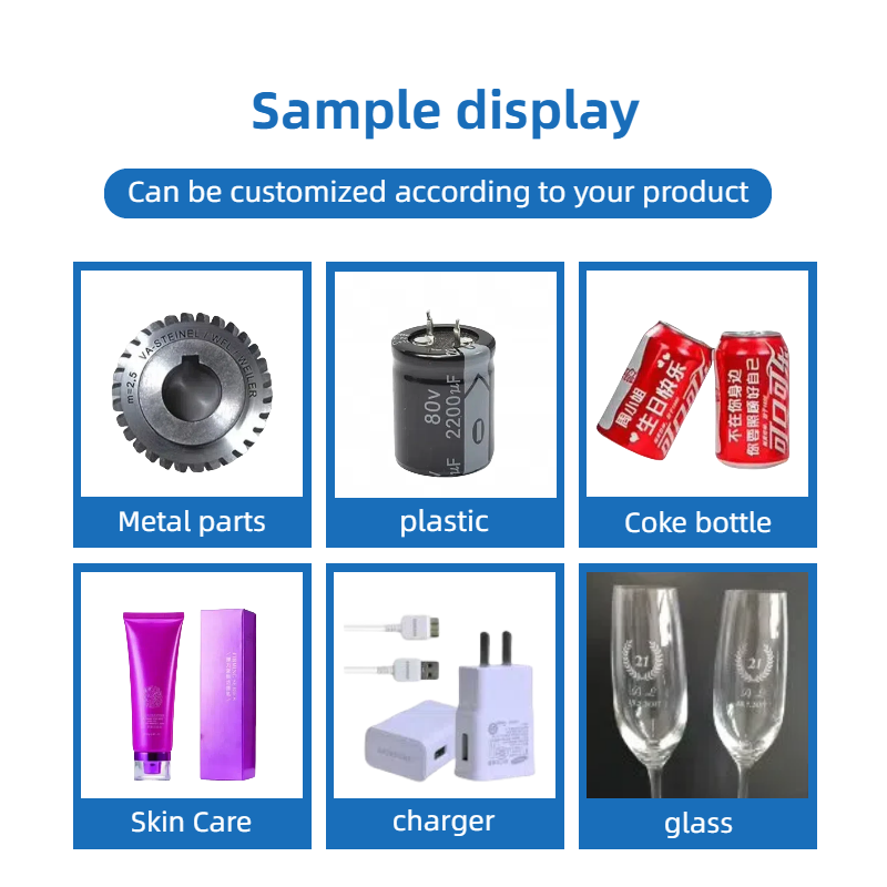 High-Speed Vision Laser Marking Machines for Glass Crystal Diamonds Crystals CCD Vision Positioning Laser Coders Plastic Bag