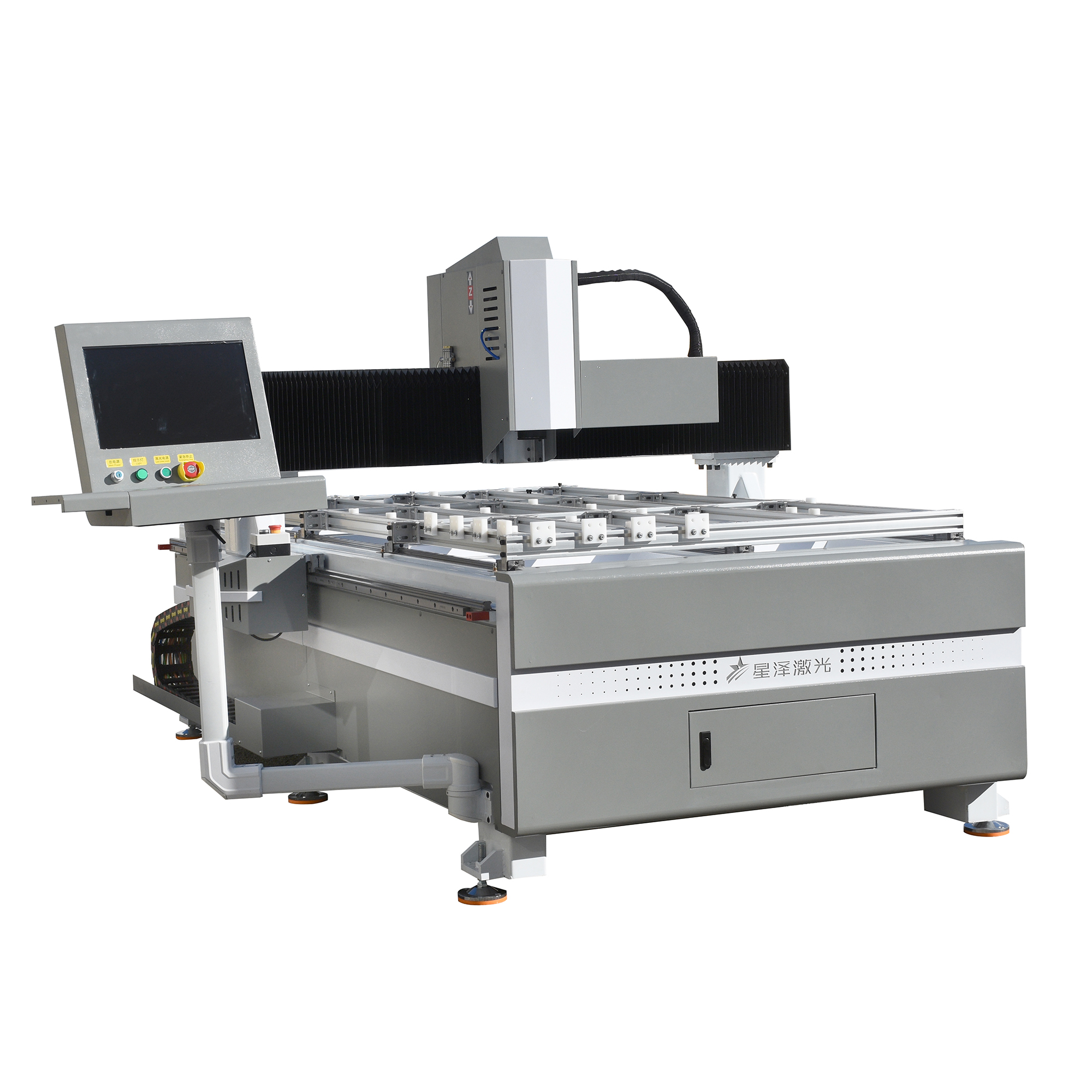 Professional Glass Laser Marking and Sandblasting Machine for Mirror Frosting Decorative Glass Panel CNC Laser Equipment