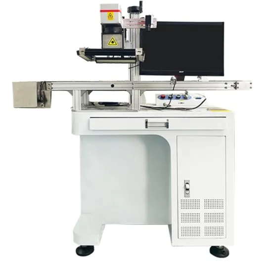 Flying vision laser marking system