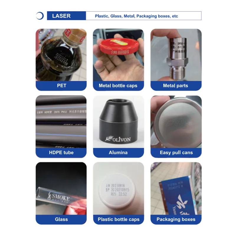 Fiber Laser Coding Machines Printing on Metal and Plastic Online