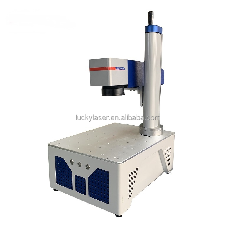 RTS 1064Nm Portable Mini 20W 30W Fiber Laser Marking Machine Raycus Max Laser Tag Equipment Animal Ear Tag Laser Marking Machine