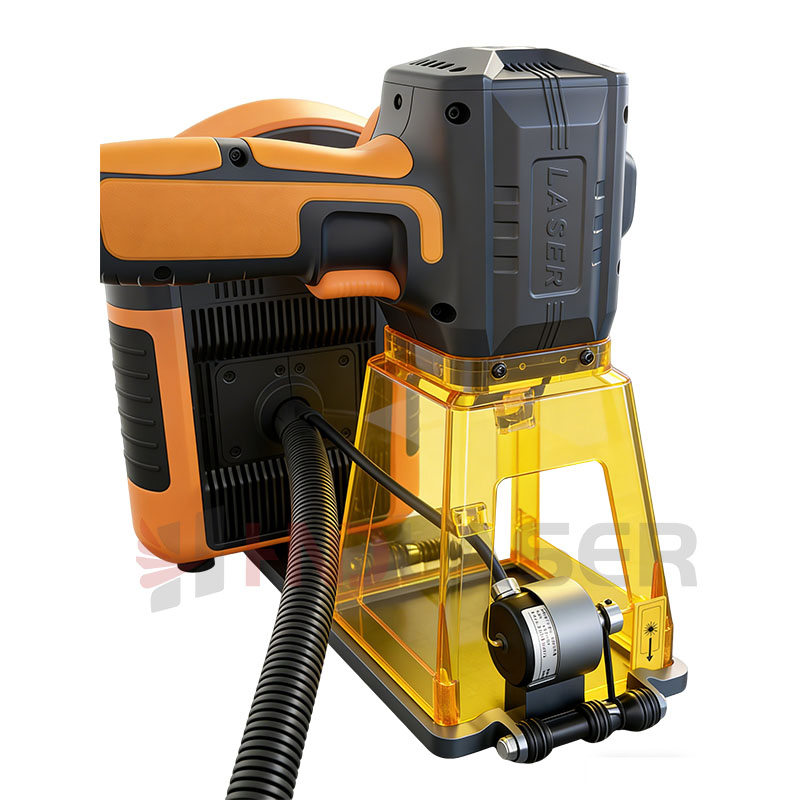 20W 30W 50W Mini Handheld Fiber Laser Galvo Logo Engraver Printer CNC Portable Metal Aluminum Glass Stone Printing Marking Engraving Coding Ecth Machine Price