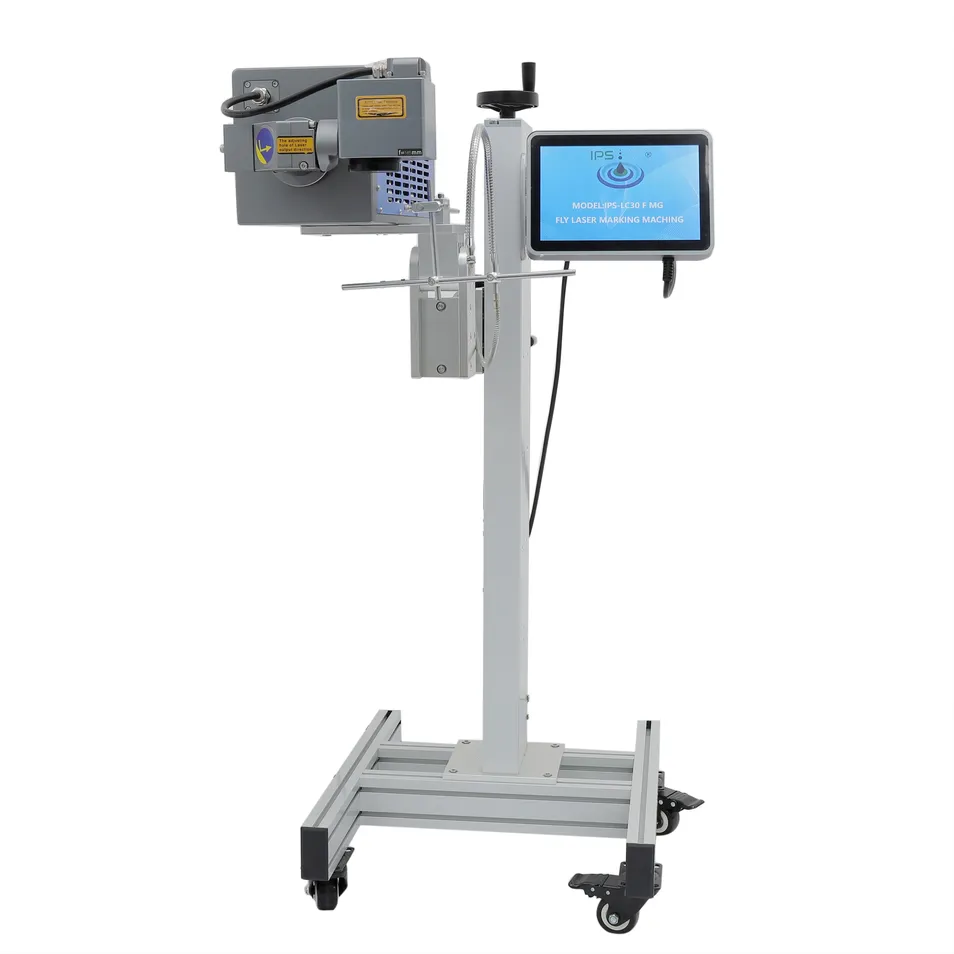 Online Flying CO2 Laser Coding Machine for Bottle Plastic Bag Marking