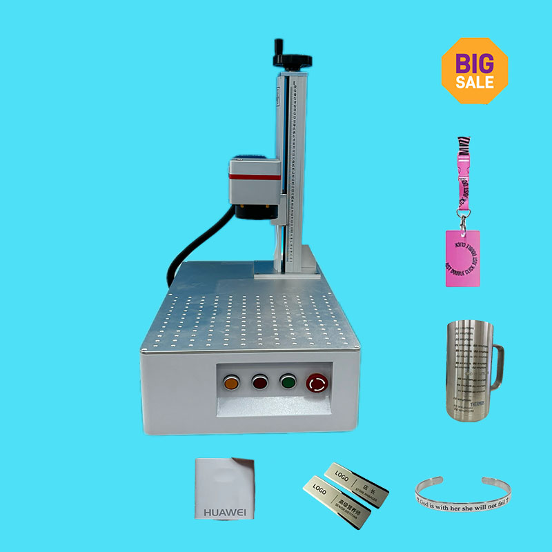 New Design Mini Laser Marking 20w 30w Gold Bangle Jewelry Fiber Laser Marking Machine Phone Case Printing Machine