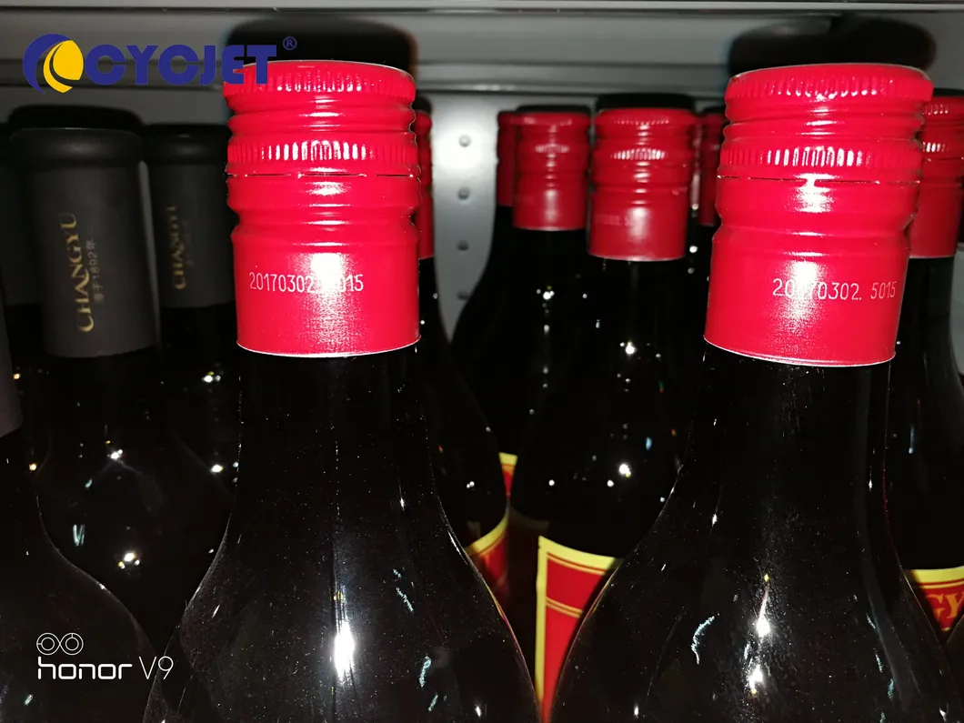 Smart LC30f Date Coding CO2 Online Laser Marking Machine on Glass Bottle
