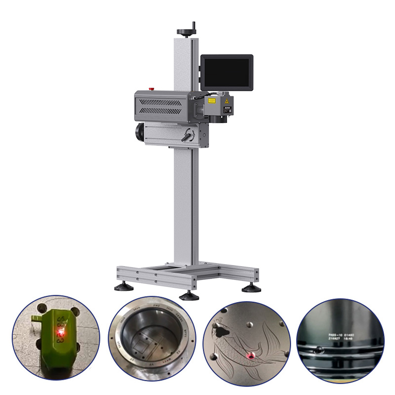 Faith New Condition Infrared Picosecond Flying Fiber Laser Marking Machine for Vin Number PCB Metal Production Supports BMP