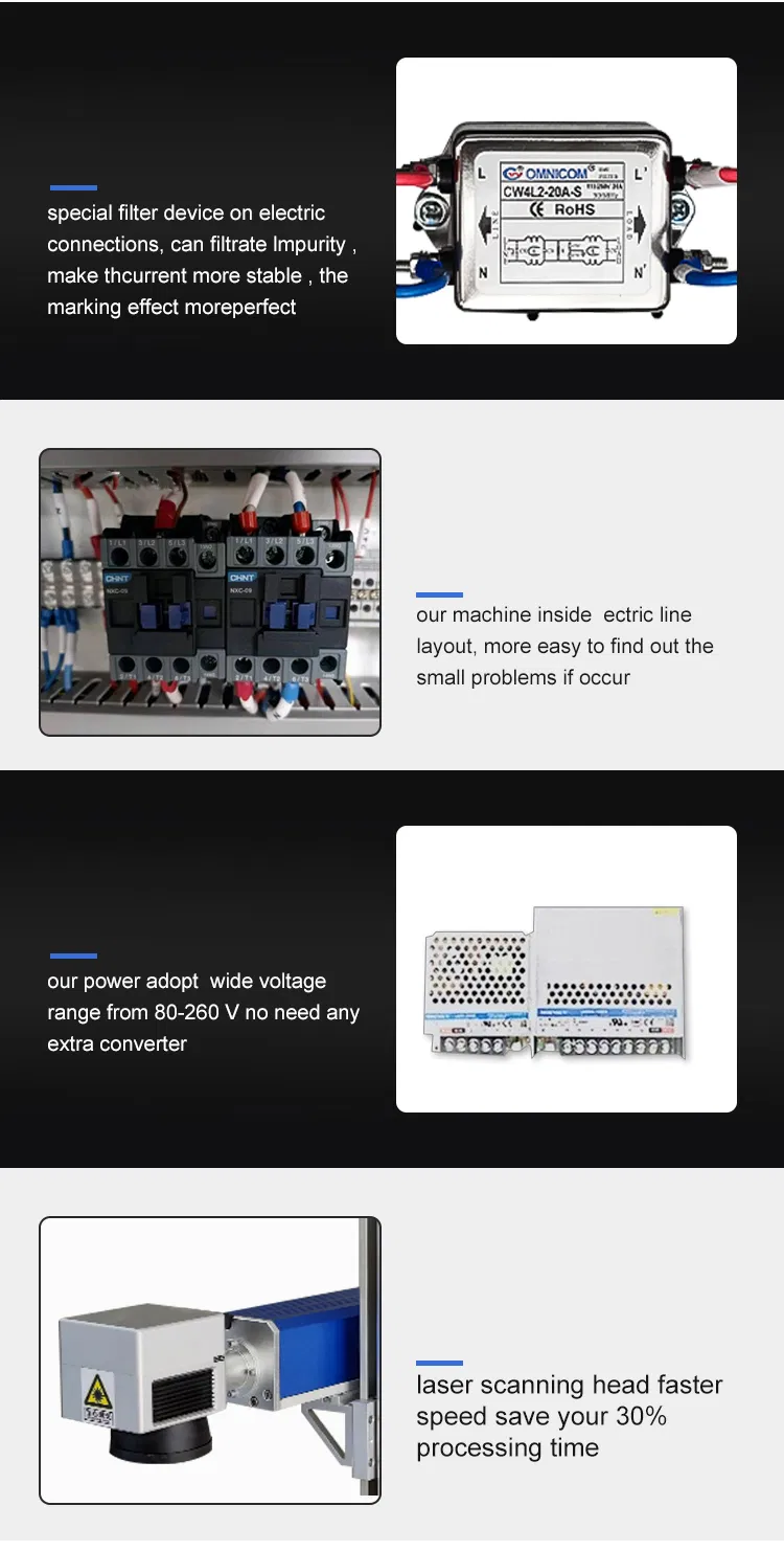 Portable Mopa CNC Metal Color Printer Stainless Steel Fiber Laser Deep Engraving Marking Machine with Jpt Max Raycus Laser Source