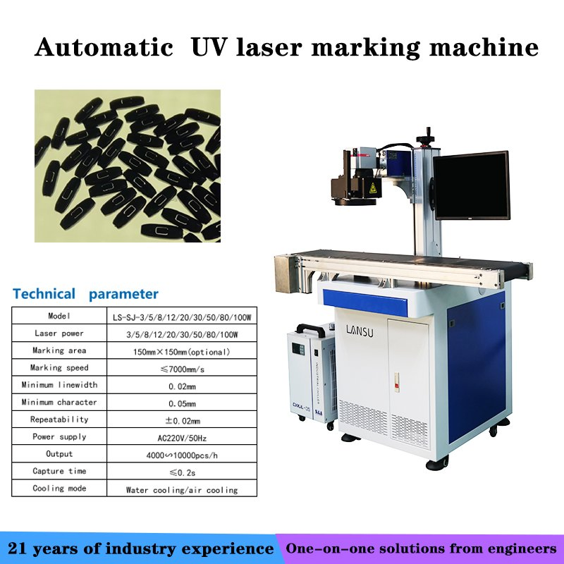 Lansu 5W UV Vision Laser Engraving System for Silicone Sealing Parts
