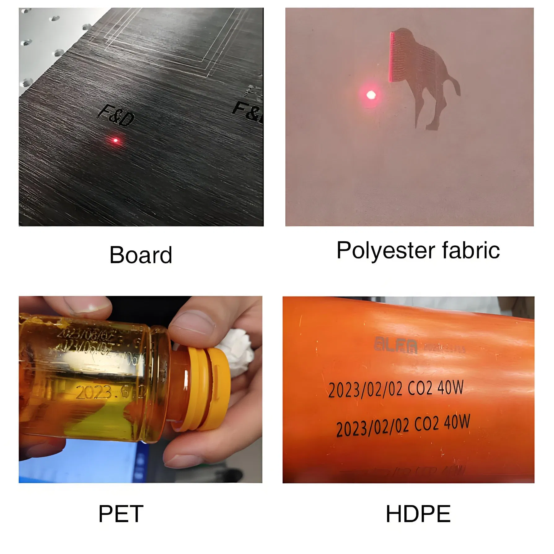 Industrial Fiber Laser Marker Flying CNC High-Speed Engraving Automatic CO2 Engraving Plastic Metal Pipe Logo Engraver PVC/PE/PP Materials Marking Machine