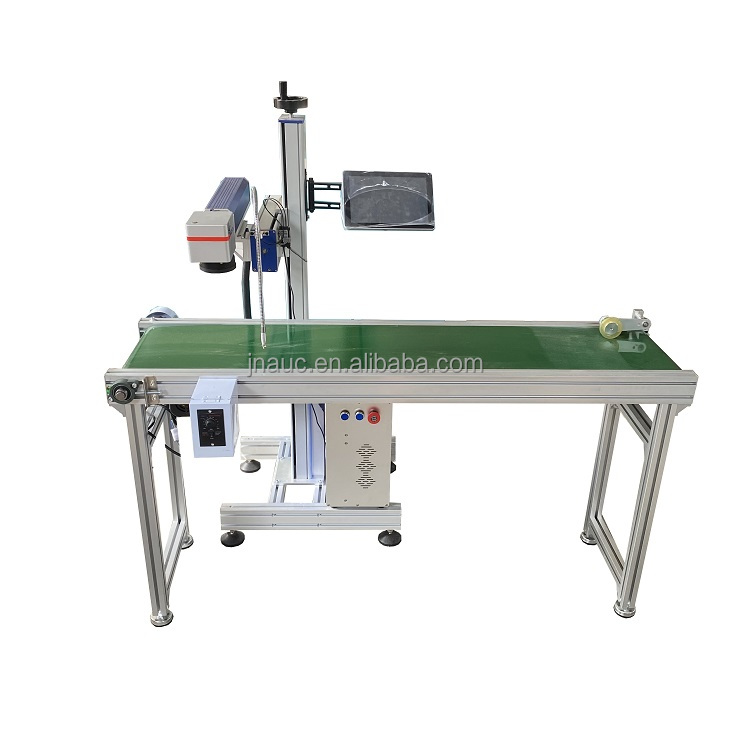 CCD Camera Visual Positioning Automatic Focus Vision System UV CO2 Flying Fiber Laser Marking Machine for Metal Glass Wood
