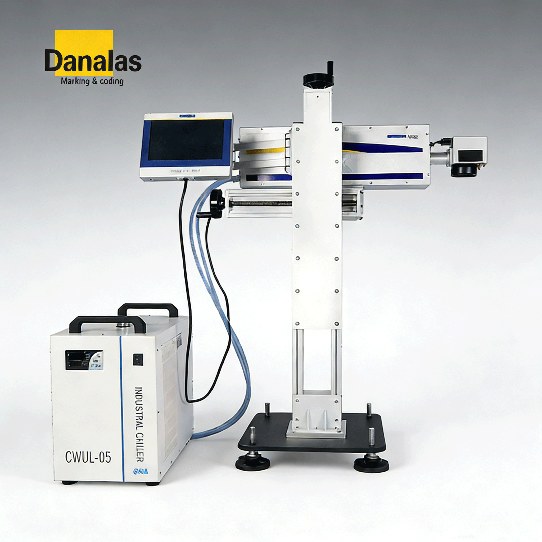 DANA F20 UV Laser Marking Machine: 355nm Cold Source, Ultra-fine Marking for Packaging