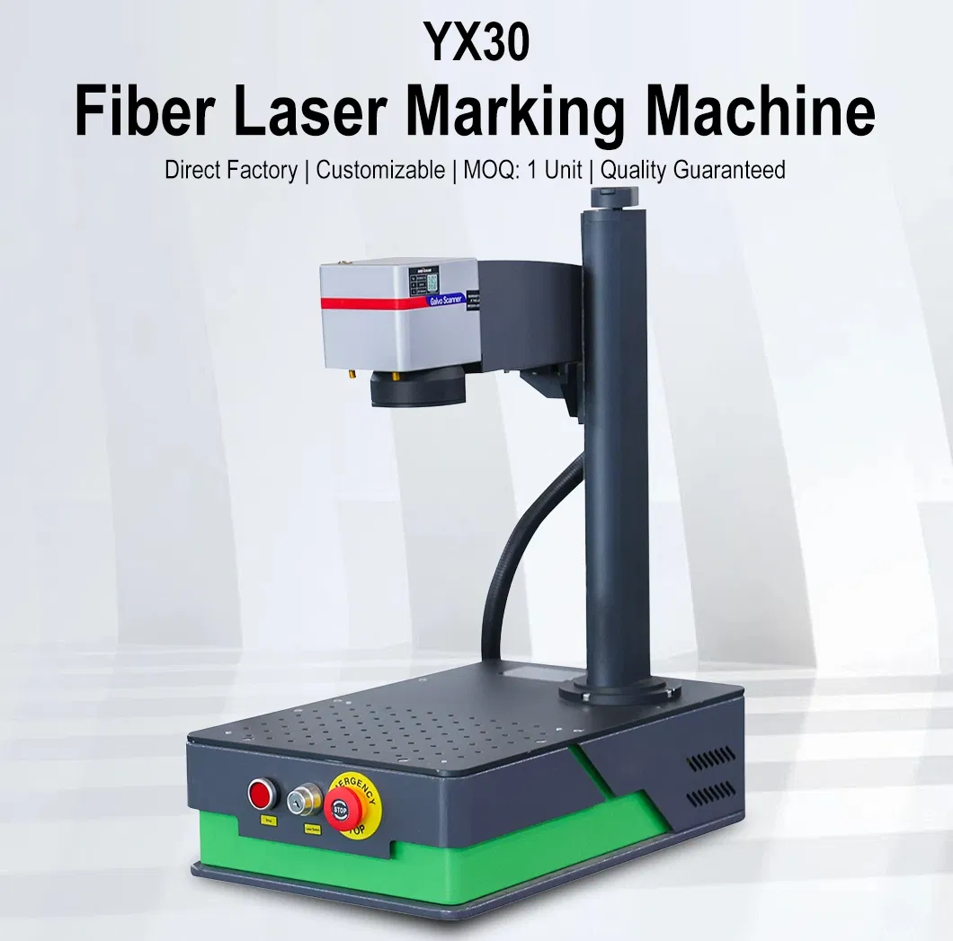 Industrial Integrated Desktop Portable CNC Metal Plastic Fiber Q-Switch Mopa Laser Marking Printing Engraving Carving Machine