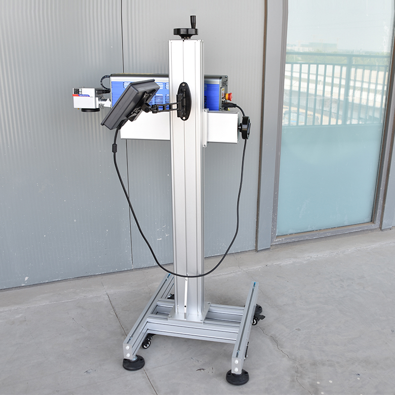 High Precision 30w 40w 50w 60w Flying Co2 Laser Marking Machine for Glass PE PVC Metal Nonmetal