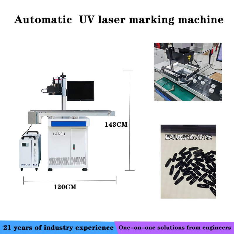 Lansu 5W UV Vision Laser Engraving System for Plastic Cable Accessories
