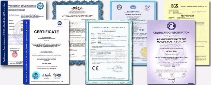 Factory Certificate Honors