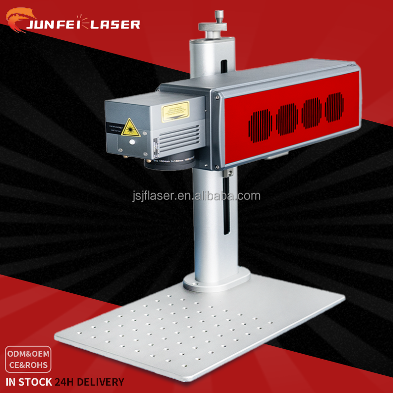 JUNFEI Portable Mini UV/Fiber Laser Marking Machine with DXF/PLT Support 20-50W Power for Metal &amp; Plastic Engraving
