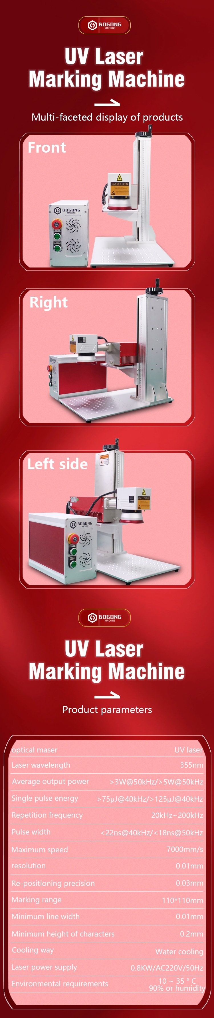 UV Laser Marking Machine Detail 2