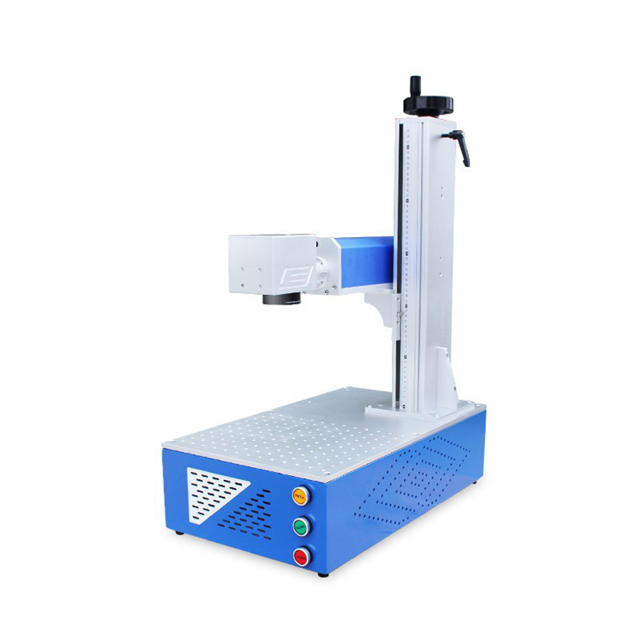 50W Raycus Mopa Desktop Mini Fiber Laser Marking Machine 30W Laser Engraver 20W Nameplate Engraving Metal Carving