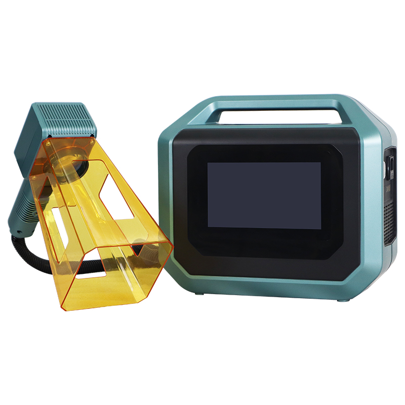 Handheld Portable 20w Mini Fiber Laser Marking Machine for Metal Aluminum Plastic Print logo Marking Machine/visual Positioning