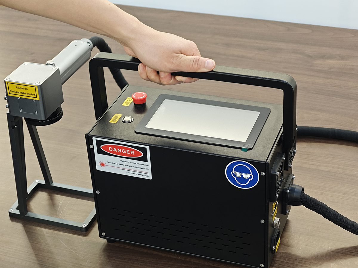 Mini Handheld 2 in 1 Laser Marking/cleaning Machine 20w 30w 50w for Wood Plastic Rubber Glass Ceramic