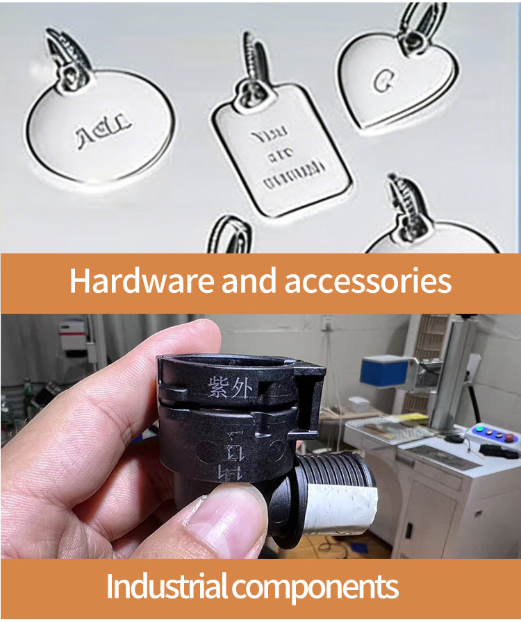 Desktop Visual Positioning System Flying Conveyor Belt Fiber Optic Ultraviolet Laser Marking Machine 5W 10W