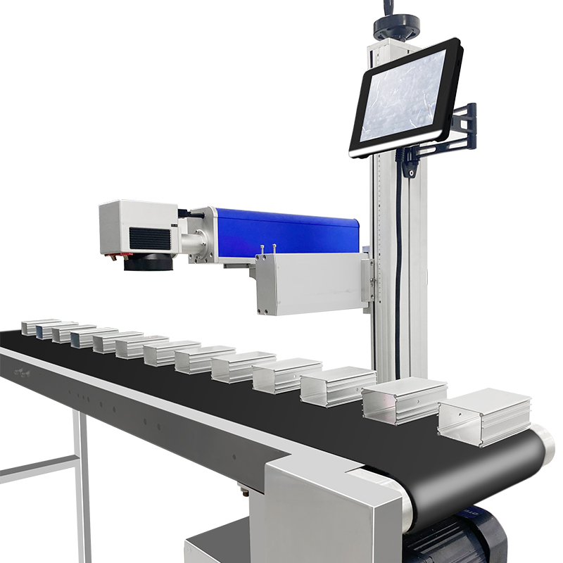 Mashijie 30W/50W Fiber Optic Laser Marking Machine New CNC PLT/AI Metal Sign Engraving Cola Can Pencil Name Plastic 1064 170 Mm