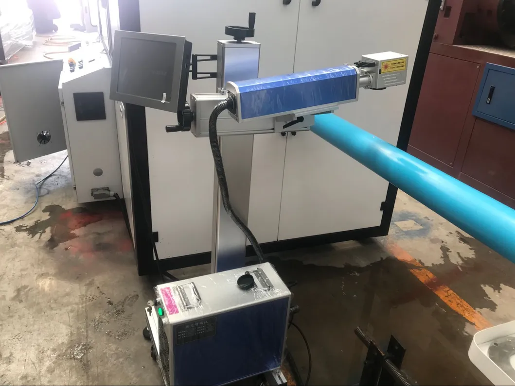 Fiber Fly Laser Marking Machine Date Coding Machine 20W 30W 50W Online Laser Printer