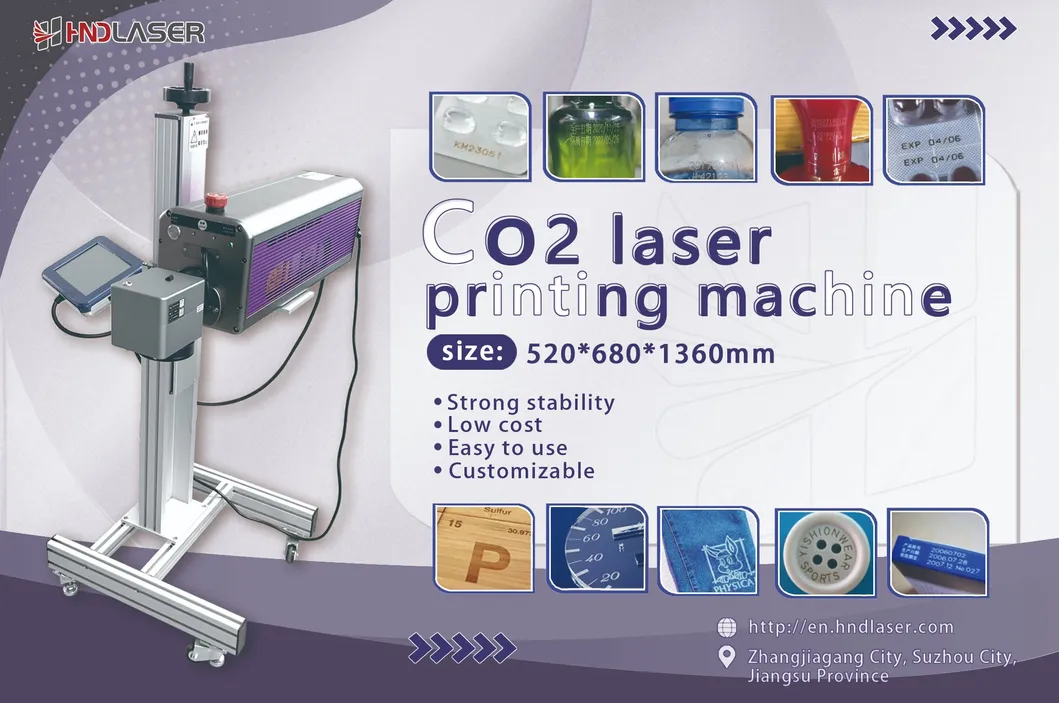 Flying CO2 Galvo Laser Marking Machine