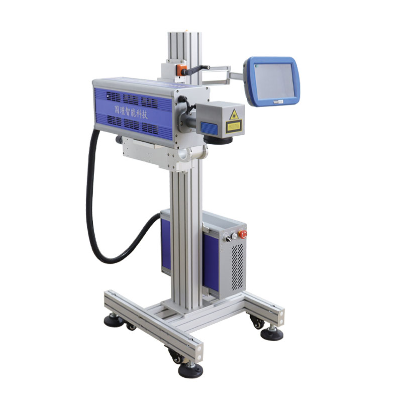 Low Price Co2 Flying Laser Marking Machine with Conveyor for Production Date Expiry Date