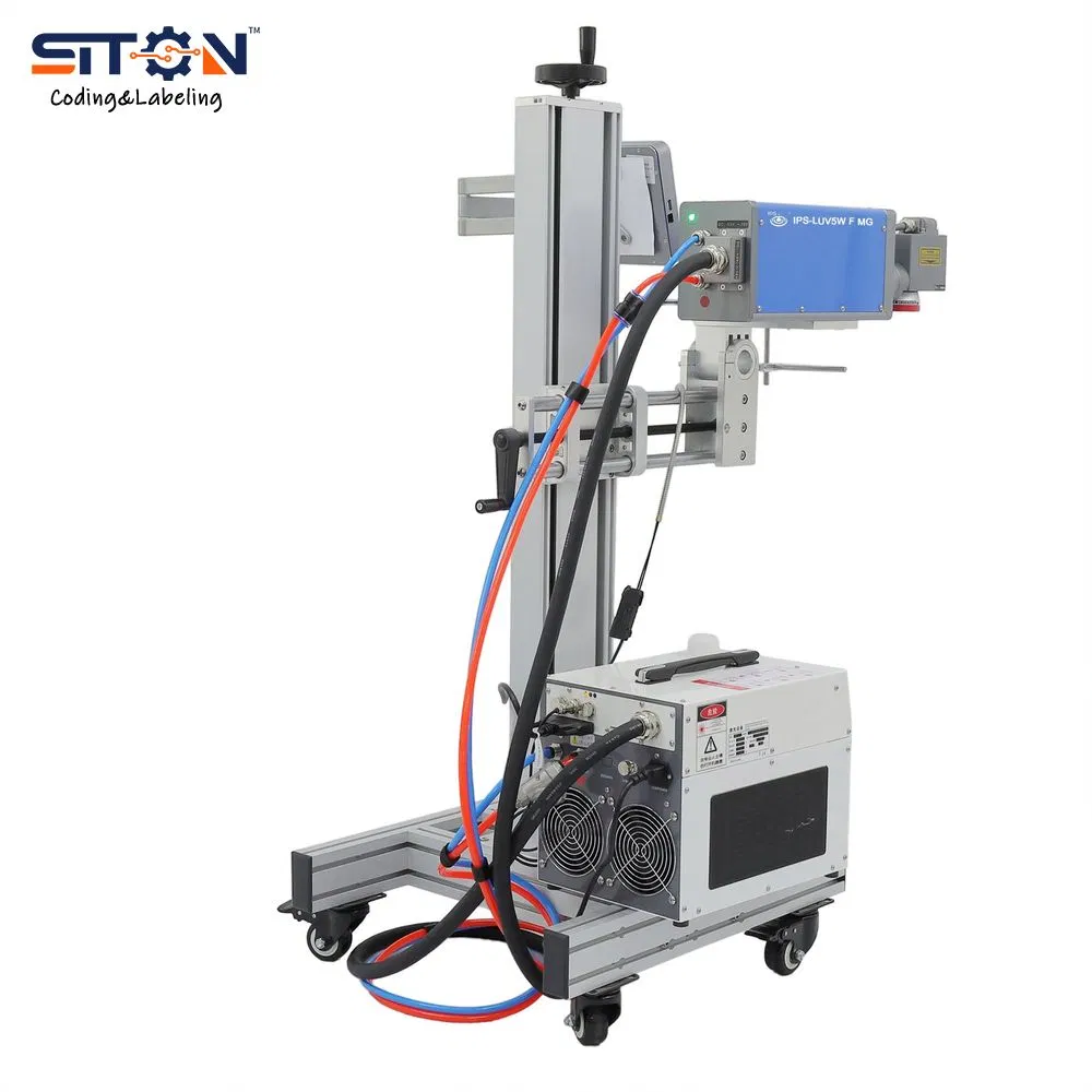 IPS-Luv5w F Mg High Speed Automatic Online Date Batch Coding 5W UV Laser Marking Machine