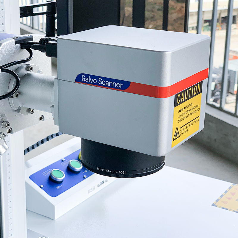 Hot Sale 30w 50w Portable Fiber Laser Marking Machine For Gifts And Crafts Precision Metal Steel