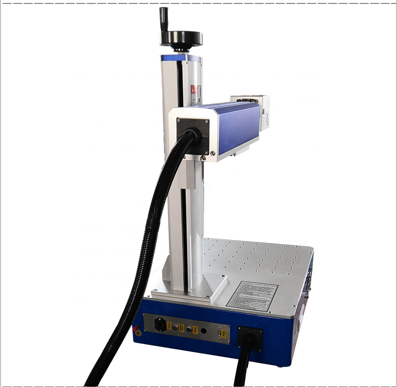 Desktop and Portable 20W 30W 50W 60W 100W RAYCUS Laser Fiber Marking Machines for Engraving Metal ID Cards