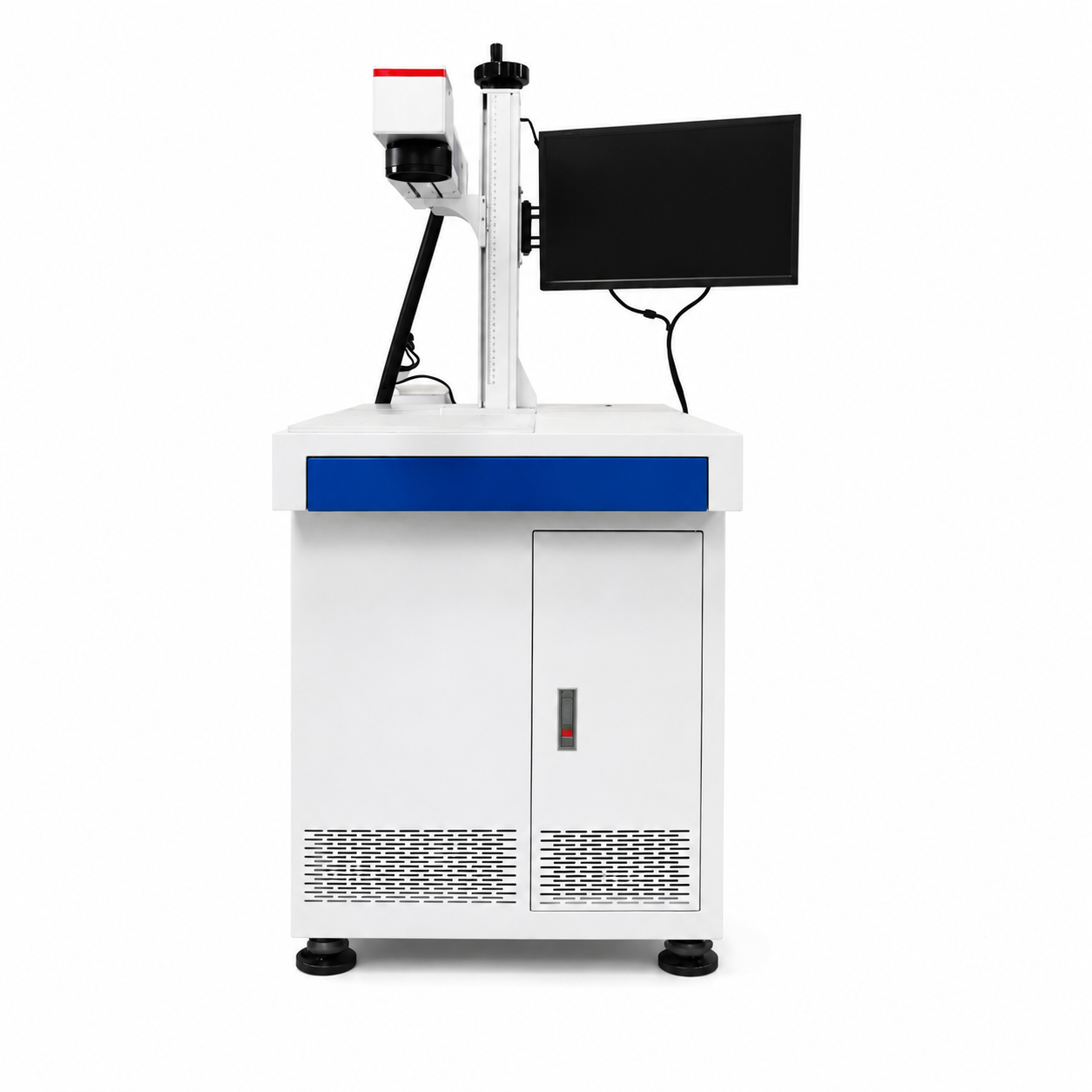 Industrial Fiber Laser Marker 20W 30W 50W 100W For Metal Parts QR Code Serial Number And Logo Engraving