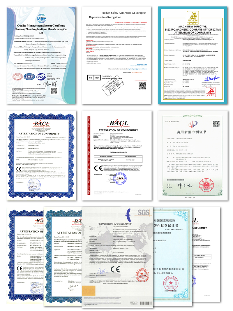 Quality Certification Documents