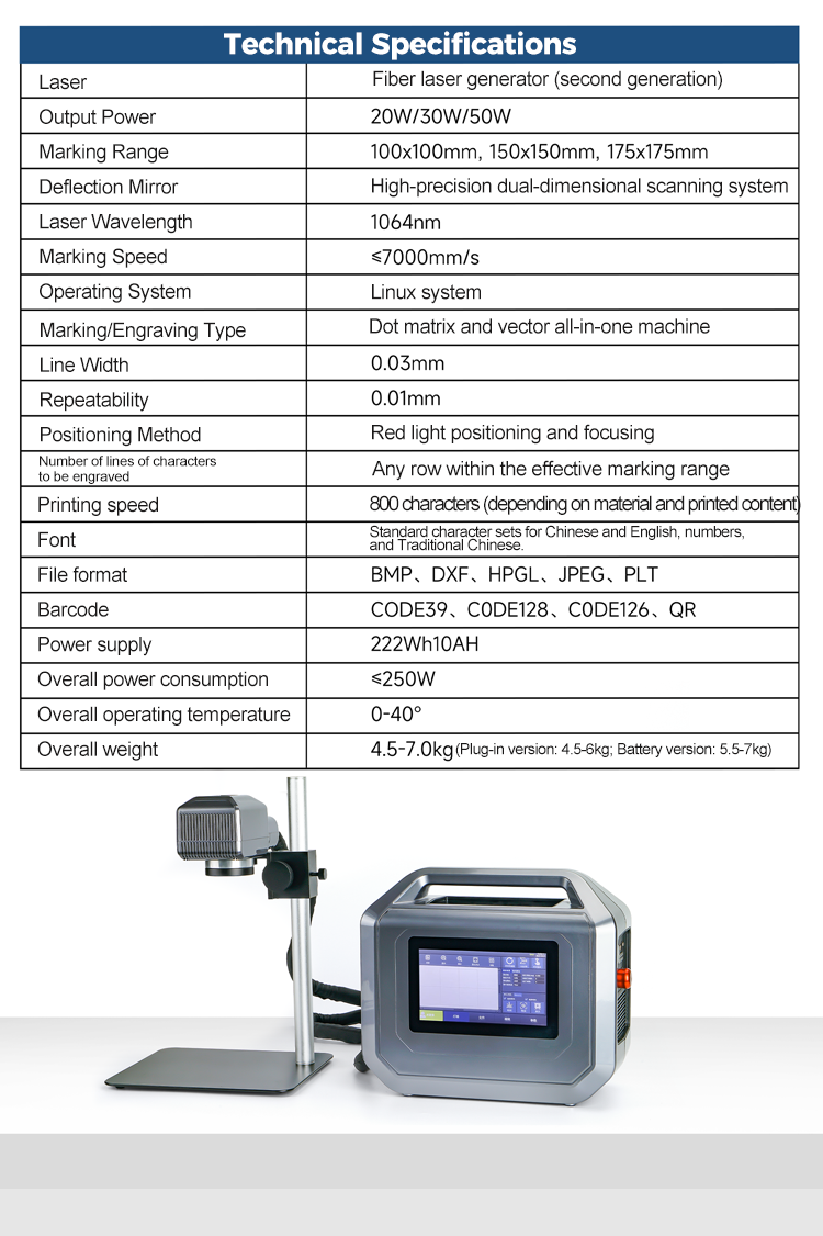 50w 60w 100w JPT RAYCUS MAX IPG Mopa Metal Engraving Machine Fiber Laser Marking Machines