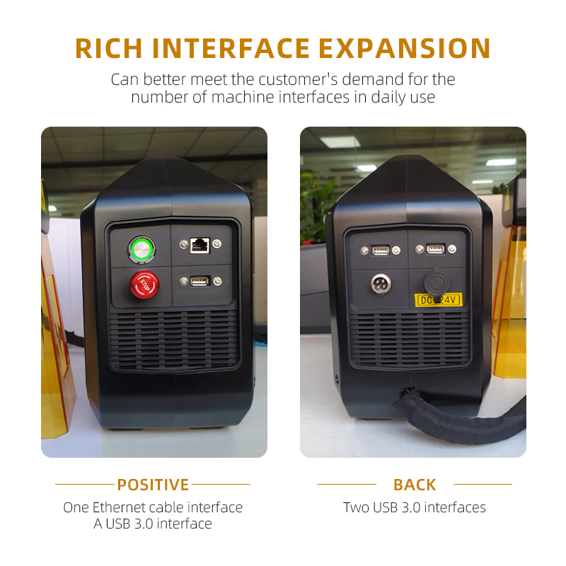 Portable Fiber Laser Metal Marking Machine 20W 30W Hand-Held Air-Cooled CNC 1-Year Warranty
