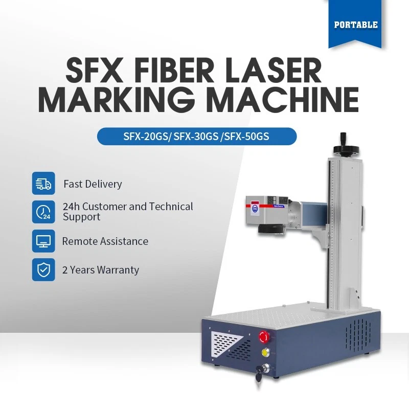 Portable Name Photo Printing Machine Stainless Steel Laser Engraving Marking Machine for Metal Gold Jewellery