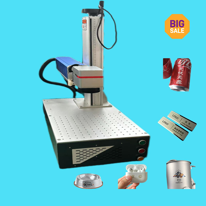 New Design Mini Laser Marking 20w 30w Gold Bangle Jewelry Fiber Laser Marking Machine Phone Case Printing Machine