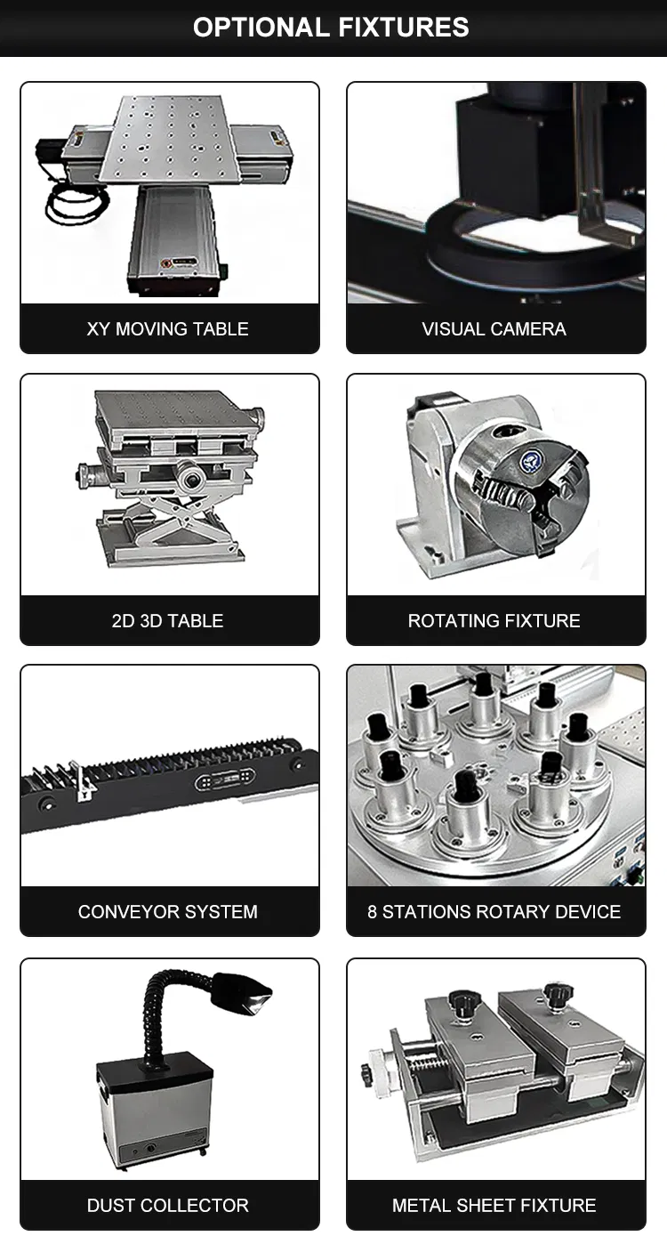 Portable Mopa CNC Metal Color Printer Stainless Steel Fiber Laser Deep Engraving Marking Machine with Jpt Max Raycus Laser Source