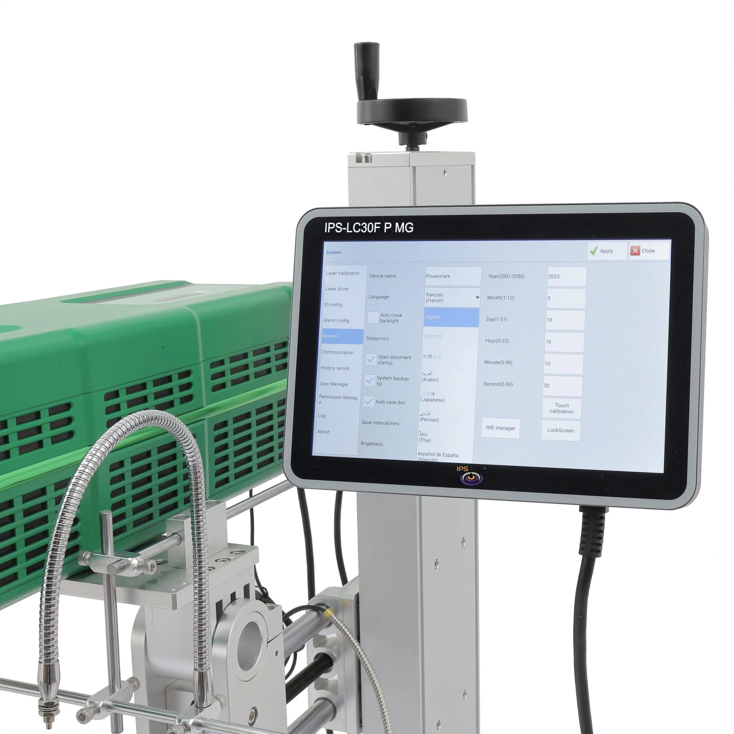 Online Flying CO2 Laser Coding Machine for Bottle Plastic Bag Marking